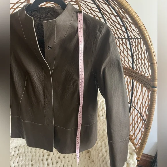 NWT Chico’s Leather Reversible Sze 0 Snakeskin - Picture 6 of 10